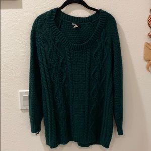 Cozy green sweater